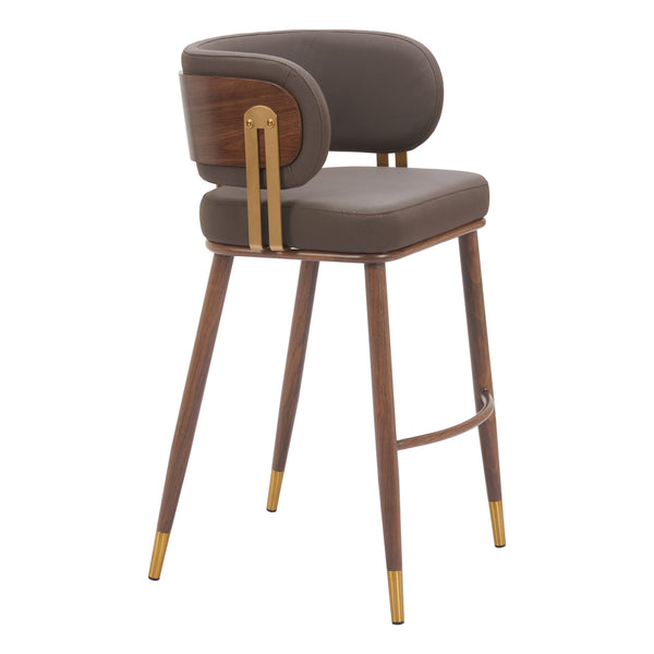 Brew Brown & Walnut Barstool