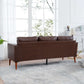 MCM Faux Leather Sofa 77'