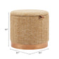 Fije Storage Ottoman in Oat Yellow