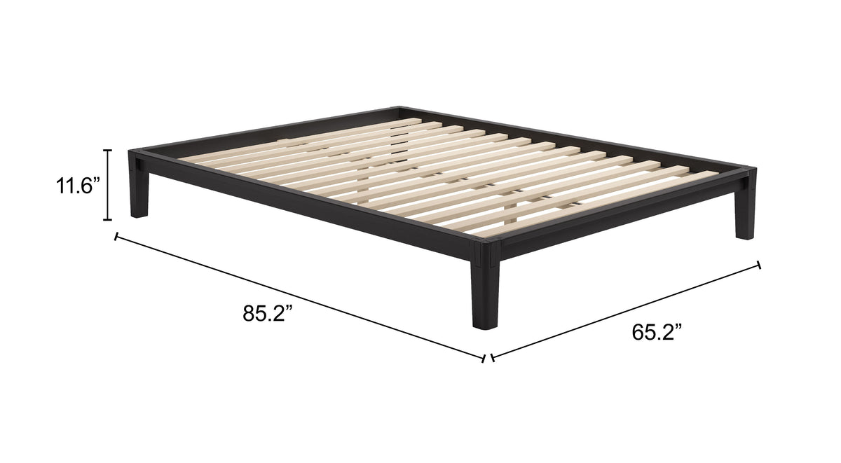Luum Queen Platform Bed Frame in Black