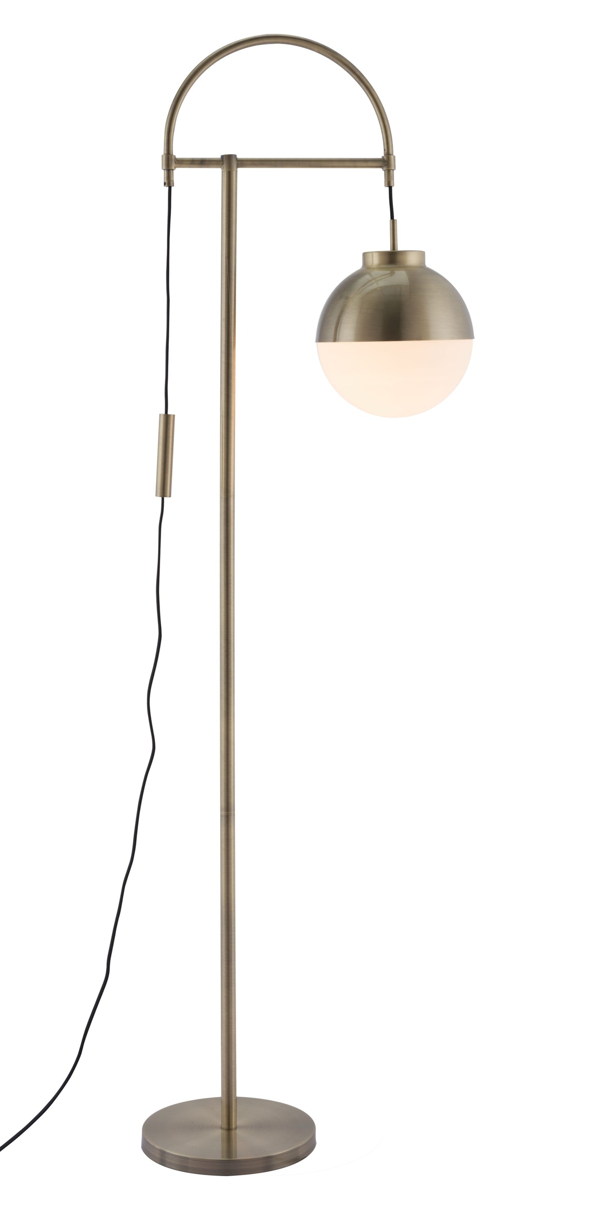 Waterloo White & Bronze Floor Lamp