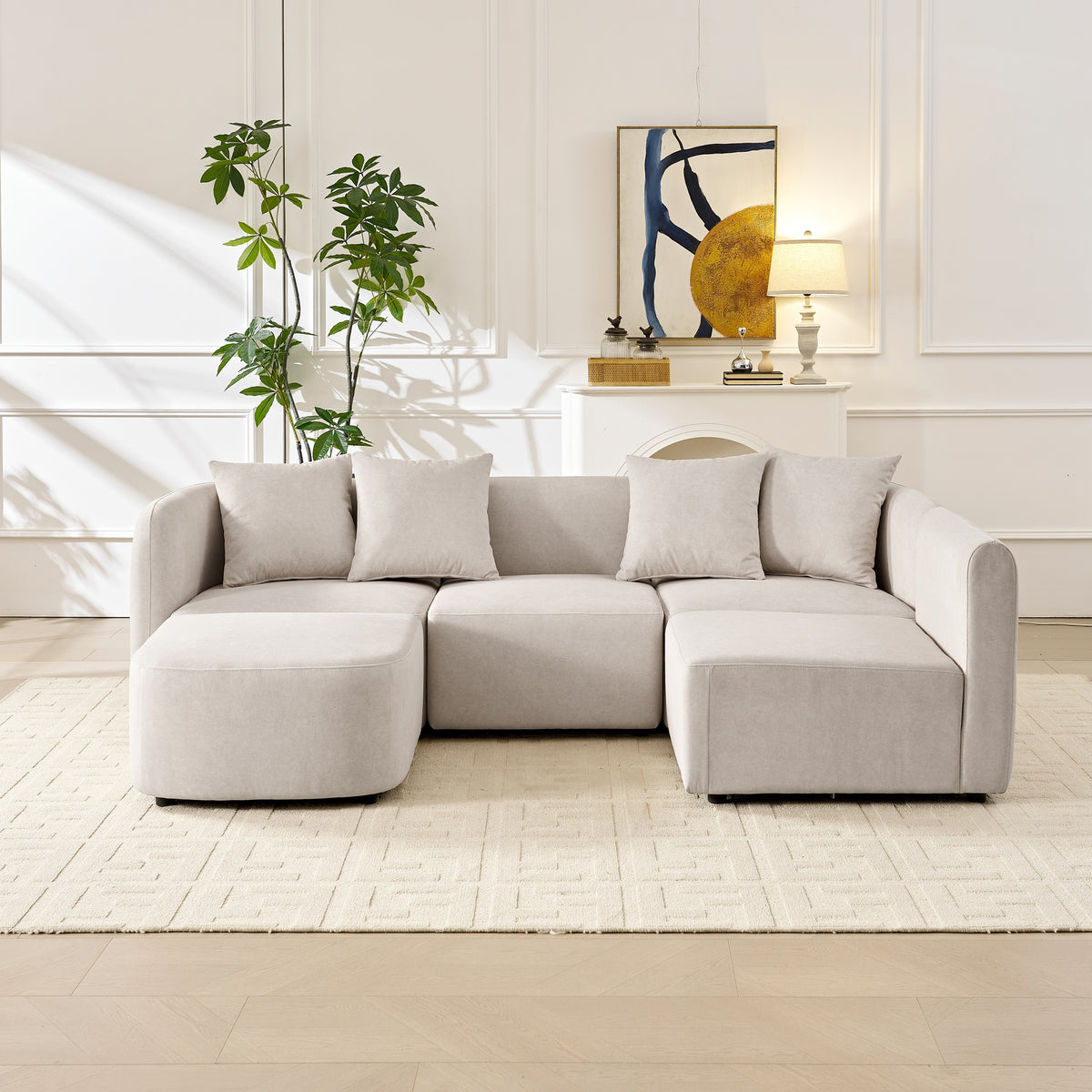 Gaia Velvet Modular Sectional