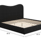 Sele Black King Bed