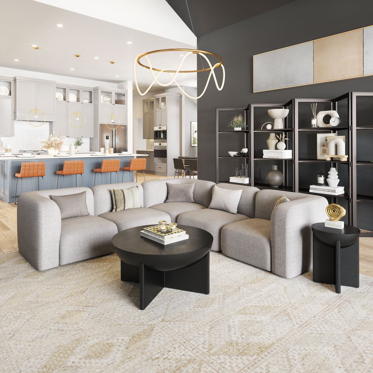 Biak Gray Middle Chair