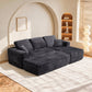 Emberly Modular Sectional Sofa Grey R-Shape