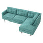 Talmadge Sectional Sofa – 120" L-Shaped, Made in USA - Hepburn Emerald - Fabric (4)