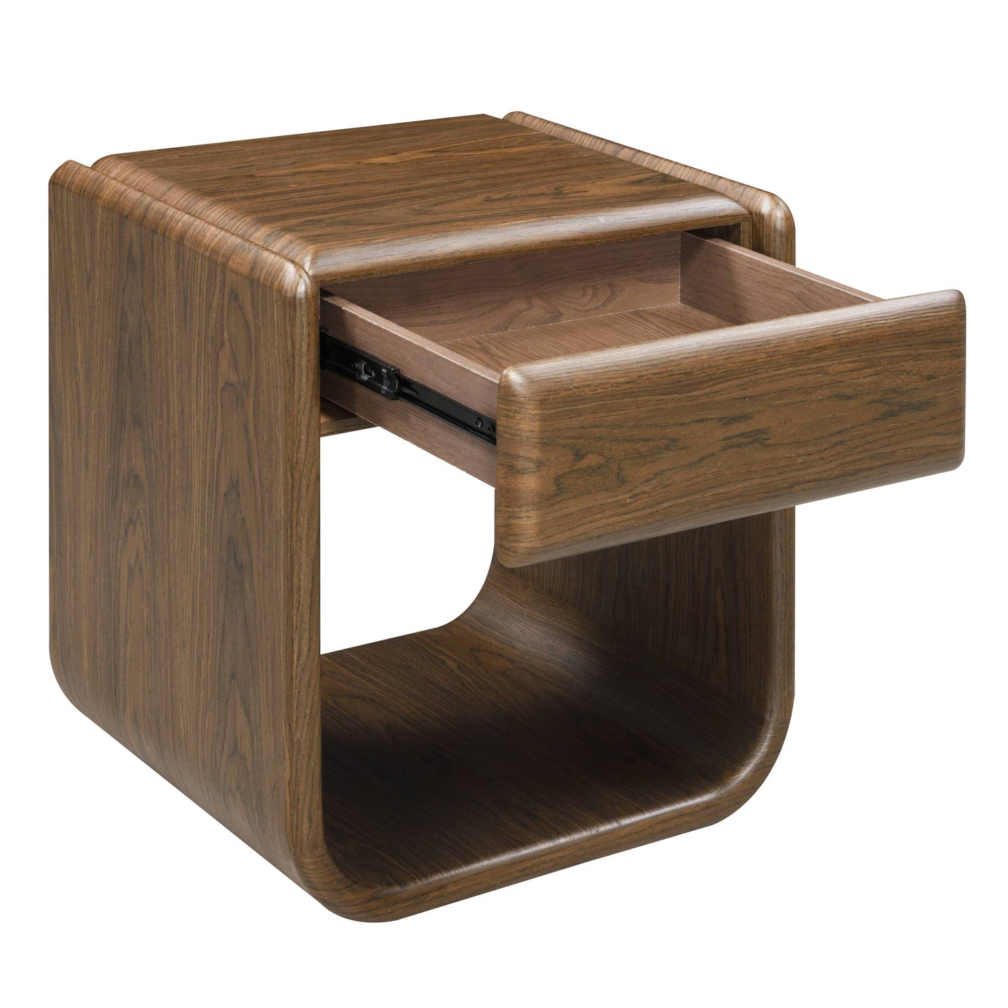Lanza Dark Walnut MDF End Table