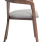 Cairo Dove Gray & Walnut Dining Chair
