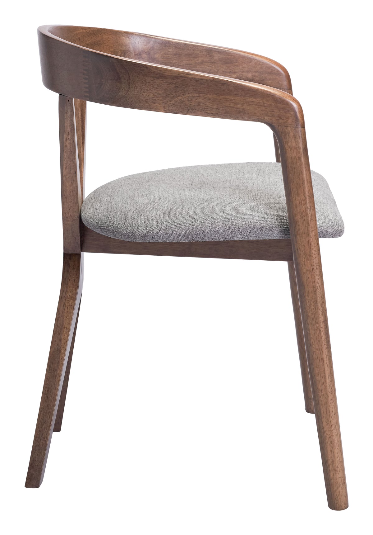 Cairo Dove Gray & Walnut Dining Chair