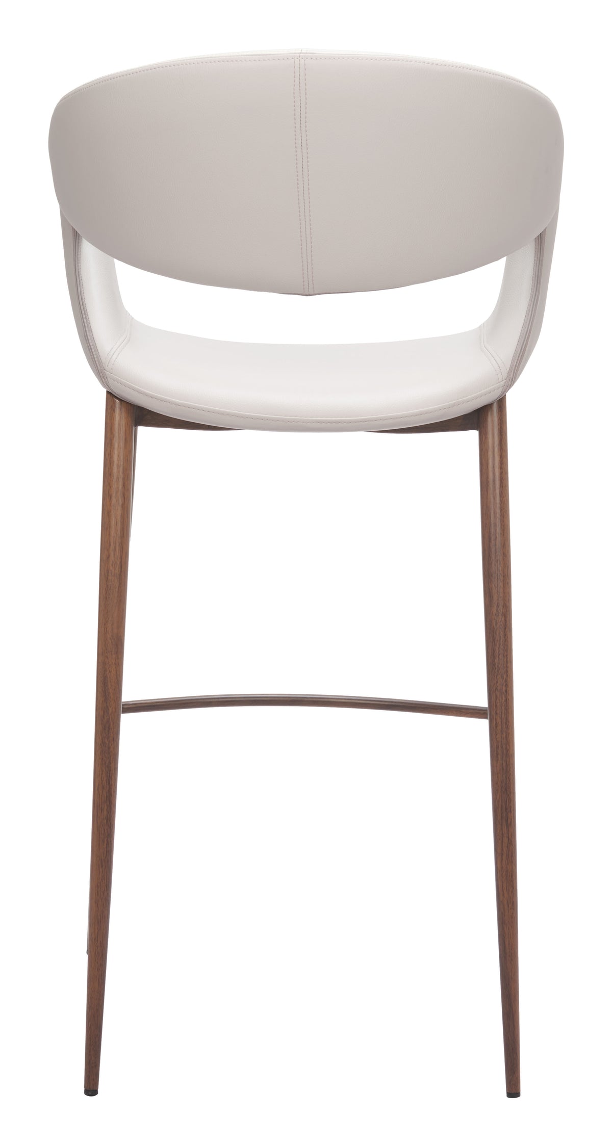 Limay Beige & Walnut Barstool