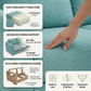 Damon L-Shaped Sectional Sofa – 120" Chaise Sectional in Fabric & Velvet - Hepburn Emerald - Fabric (11)