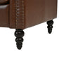 Calder Faux Leather Sectional – 85" L-Shaped 4-Seater with Storage Ottoman (2 Colors)
