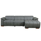Modern Leather Chaise Sofa Sectional 113" (2 Colors)