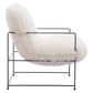 Pelut White Accent Chair