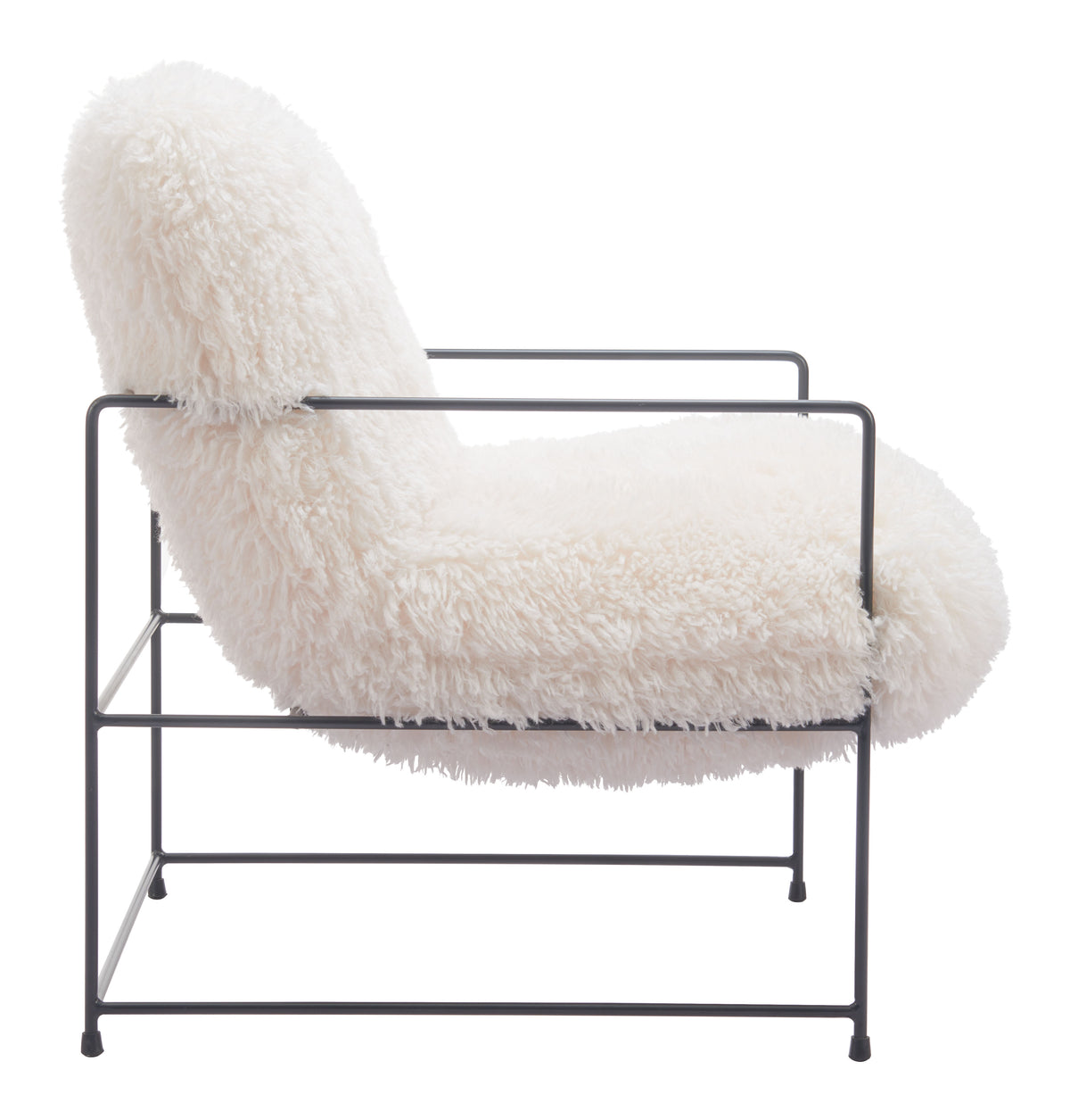 Pelut White Accent Chair