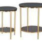 Koper Black Coffee Table Set (2-Piece)