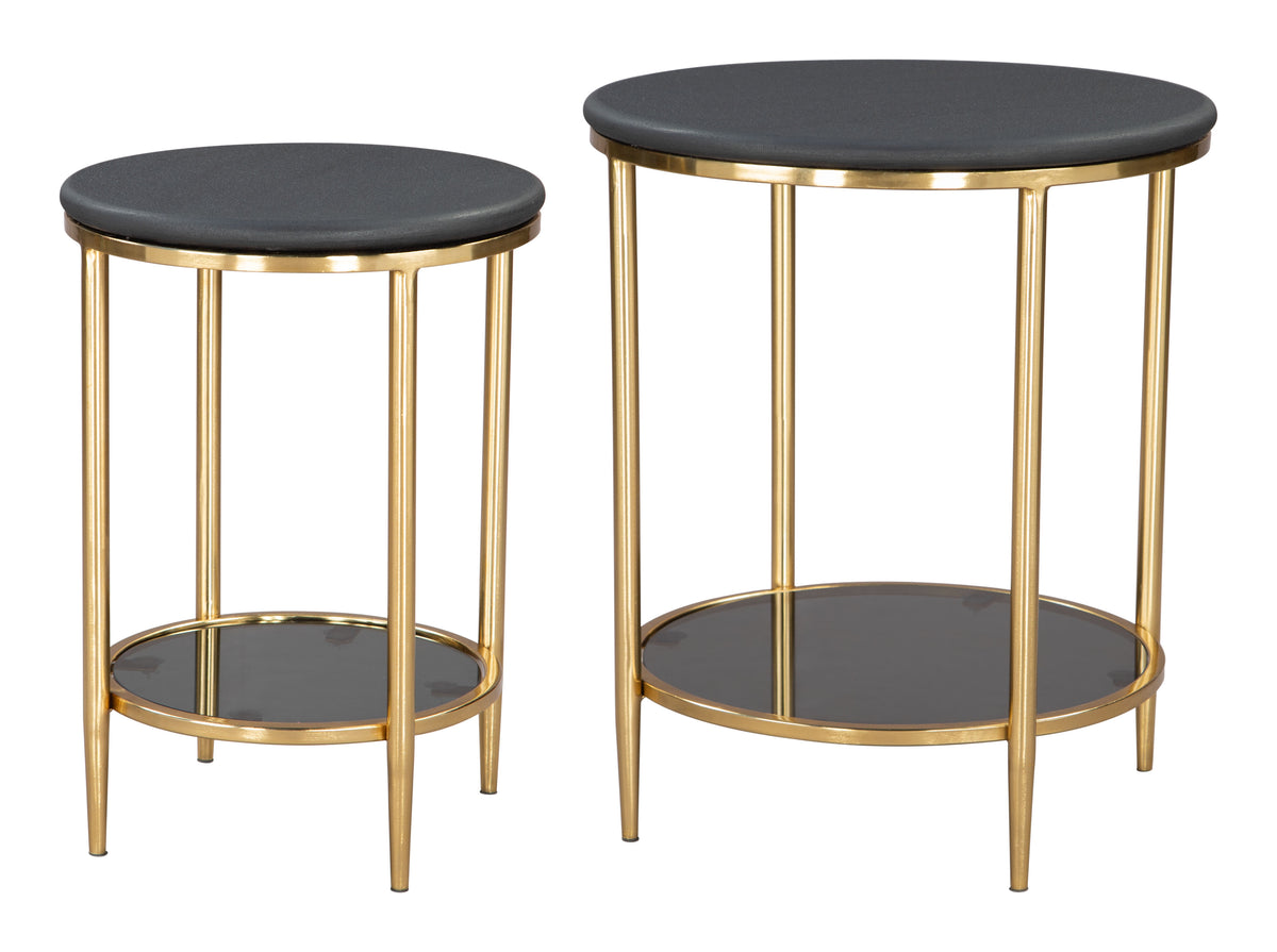 Koper Black Coffee Table Set (2-Piece)