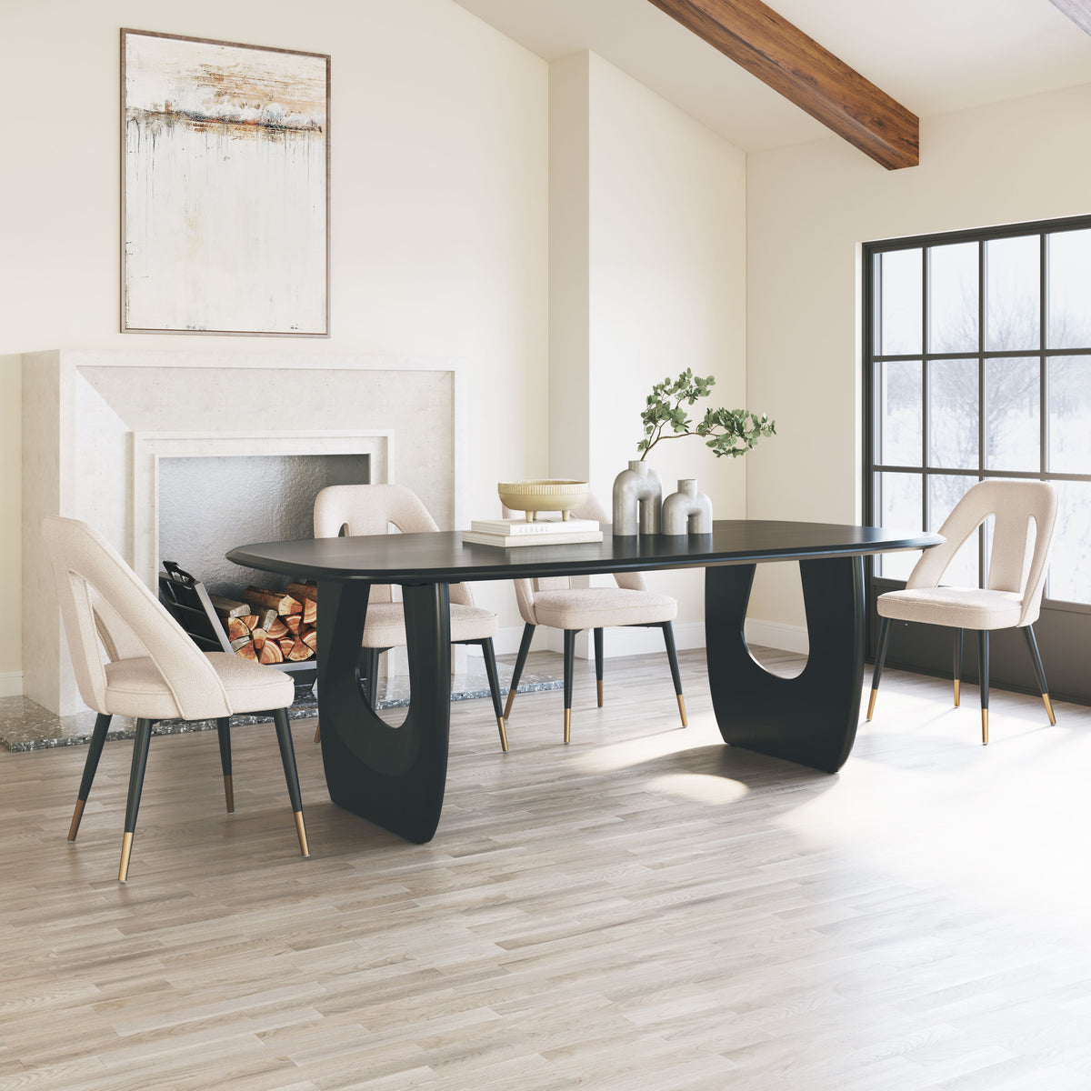 Artus Dining Chair in Ivory