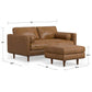 Morrison MCM Leather Sofa Loveseat 72' (2 Colors)