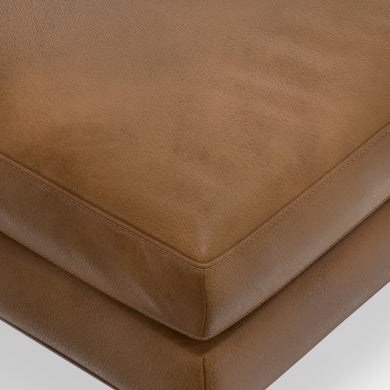 Genuine Leather MCM Ottoman 33" – close-up detail