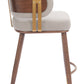 Brew Beige & Walnut Counter Stool