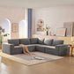 Modern Modular Low Profile Corner Sofa Sectional 116'