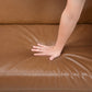 Corbett Camel Faux Leather Sleeper Sofa