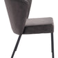 Aimee Dining Chair (Set of 2) in Gray