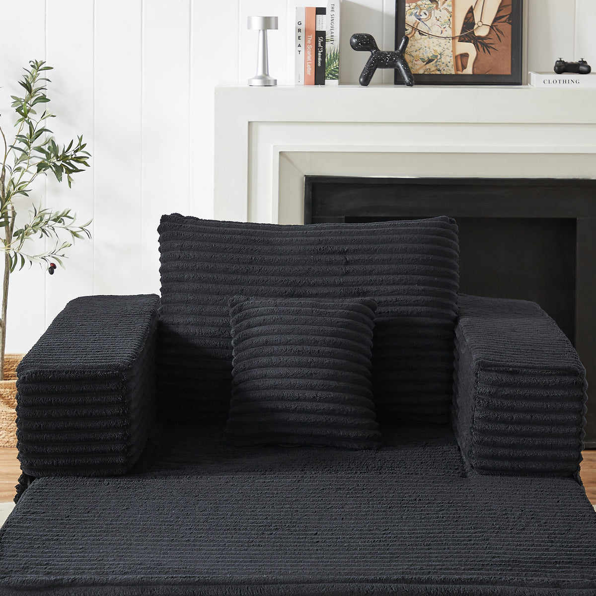 Sorrel U-Shaped Modular Sofa - Black (9)