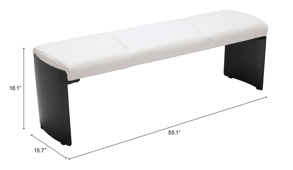 Mur Bench in White