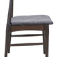 Tuzka Gray & Espresso Dining Chair (Set of 2)