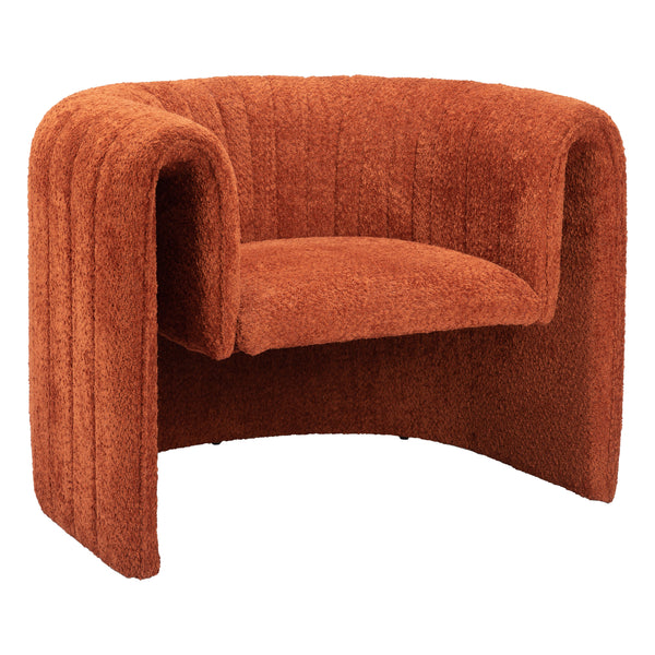 Viana Accent Chair in Burnt Orange