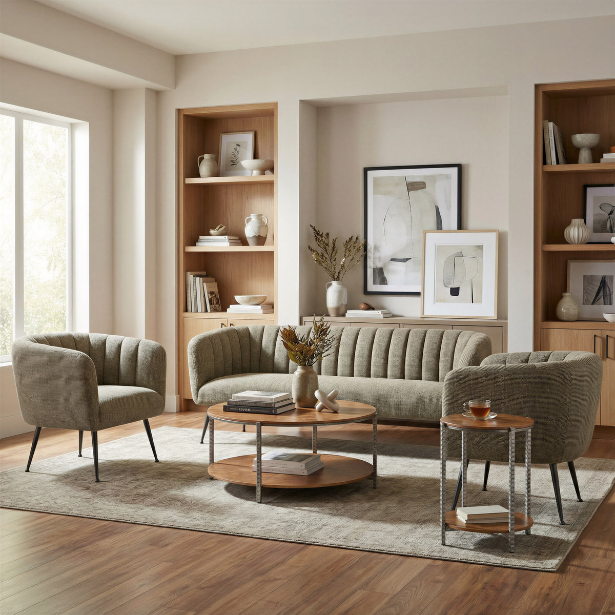 Adna Brown Side Table