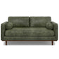 Morrison MCM Leather Sofa Loveseat 72' (2 Colors)