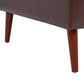 MCM Faux Leather Sofa 77'