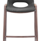 Desi Counter Stool (Set of 2) in Black & Walnut