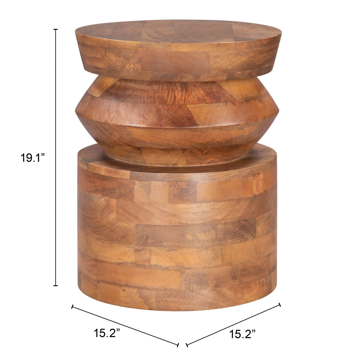 Kollam Walnut Side Table