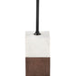 Stuk Brown & White Side Table