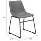 Smart Dining Chair (Set of 2) in Charcoal
