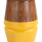 Tornos Side Table in Walnut & Yellow