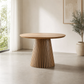 47-Inch Modern Round Dining Table for 4 in a stylish natural wood finish, perfect for everyday dining and small spaces.
