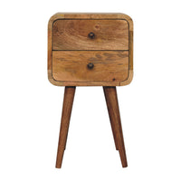 Everard Oak Solid Wood Nightstand – 11.8