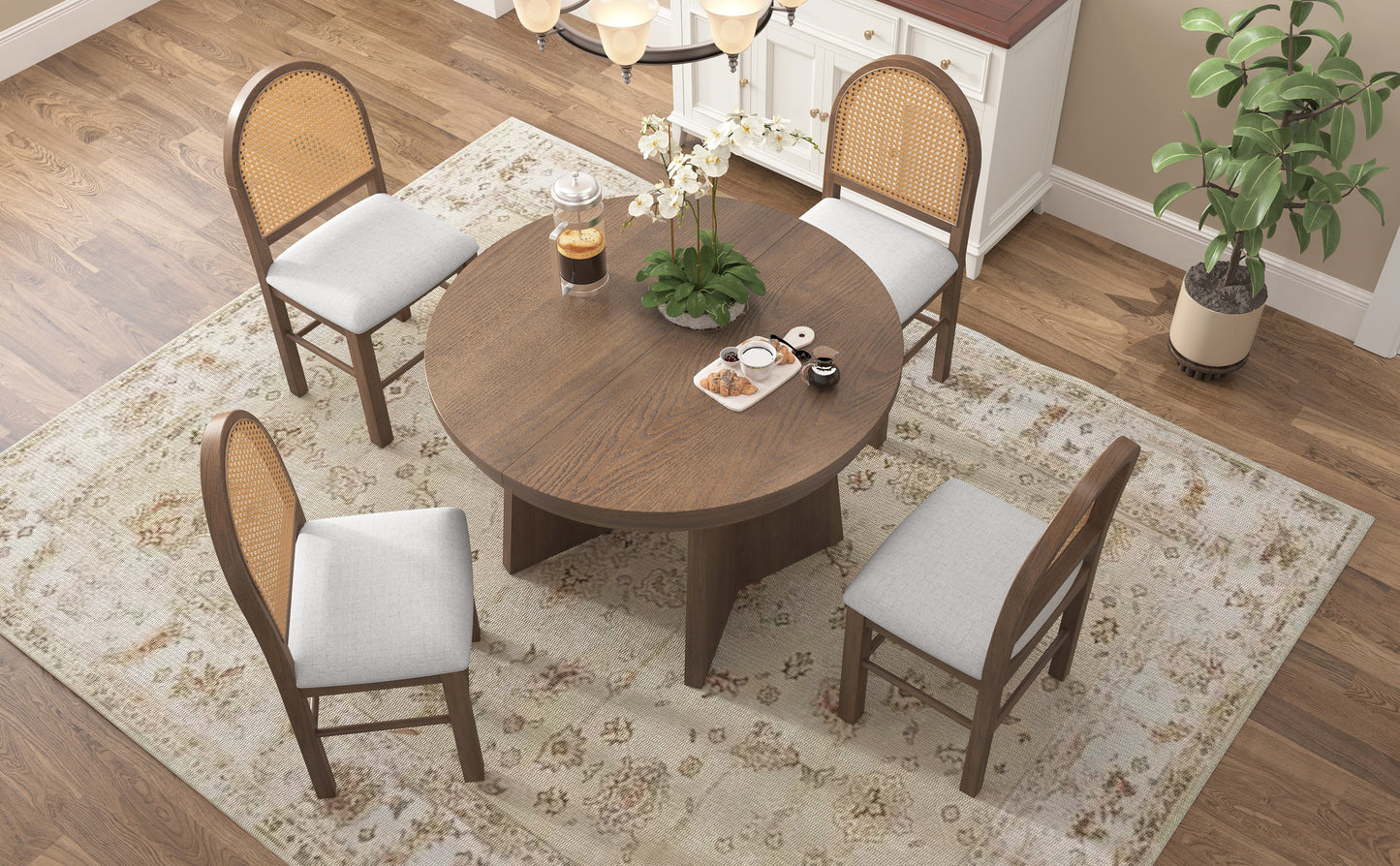Wolfe Walnut & Beige