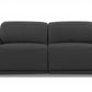 86" Italian Leather Power Reclining Sofa with USB Charging
