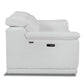 86" Italian Leather Power Reclining Sofa with USB Charging