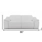 86" Italian Leather Power Reclining Sofa with USB Charging