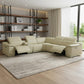 Italian Leather Power Reclining Corner Sectional Sofa