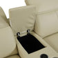 Italian Leather Power Reclining Corner Sectional Sofa