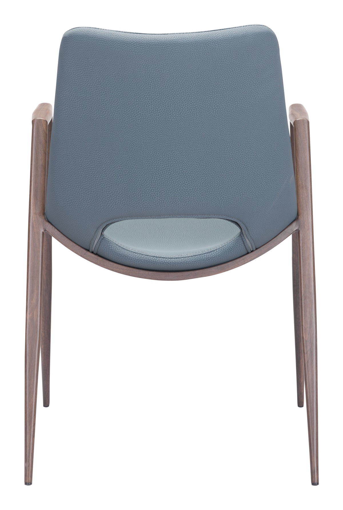 Desi Dining Chair (Set of 2) in Azure Gray & Walnut