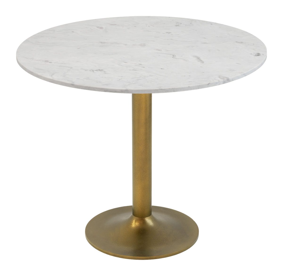 Fullerton White & Gold Dining Table
